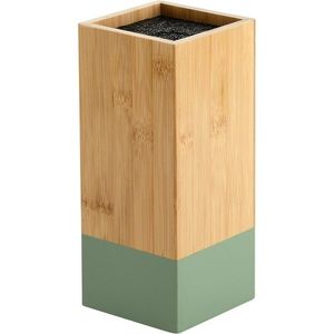 Kesper 58031 Suport pentru cuțite din bambus 10 x10 x 23 cm, verde, verde imagine