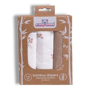Babymatex Scutece din bambus Maliny, 70 x 70 cm, set de 3 bucăți imagine