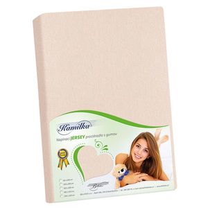 Bellatex Jersey cearșaf pudră roz, 90 x 200 cm, roz imagine