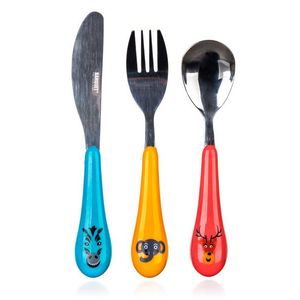 Set 3 piese tacâmuri Banquet Zoo, pentru copii imagine