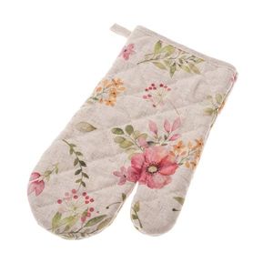 Mănușă de bucătărie impermeabilă Flori, 17 x 27 cm imagine