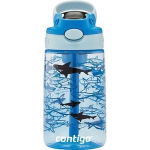 Sticlă pentru copii Contigo Easy Clean 420 ml Blue Sharks, albastru deschis imagine