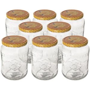 Set de borcane cu capace Orion Mix miere 0, 77l, 8 buc imagine