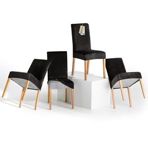 Restilo Husă pentru scaun Sento negru, 48 x 48 x58 + 10 cm, set de 4 bucăți, negru imagine