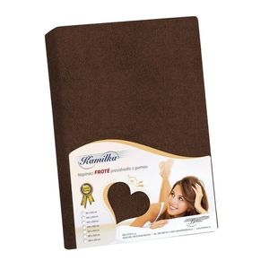 Cearceaf frotir Kamilka, maro închis, 90 x 200 cm, maro închis, 90 x 200 cm imagine