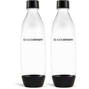 Sticlă Sodastream Fuse Black 2x 1 l, lavabile în mașina de spălat vase, negru imagine
