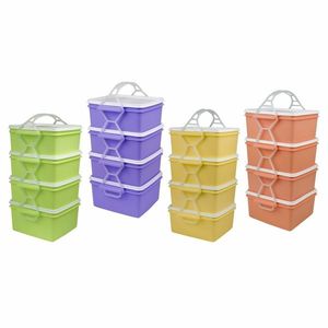 Sufertaș de plastic pentru alimente 4x 1, 4 l, 18 x 17 x 30, 5 cm imagine