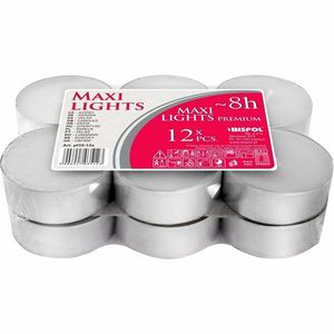 Set lumânări tip pastilă Maxi, 12 buc. imagine