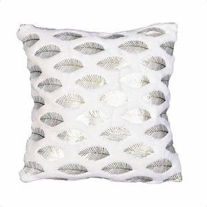 Față de pernă Frunze crem , 40 x 40 cm imagine