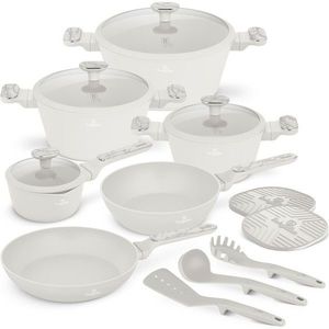 BerlingerHaus Set de vase cu suprafață din titan Sahara Marble, 15 piese imagine