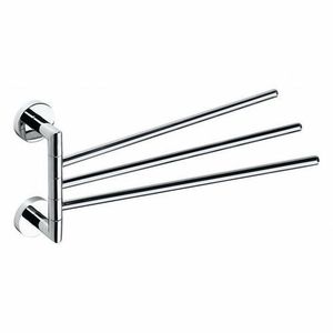 SAPHO XR407 X-Round suport triplu pentru prosoape, rotativ, 45 cm, argintiu imagine