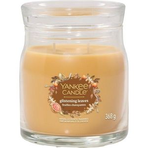 Lumânare parfumată medie Yankee Candle Signature Glistening Leaves, 368 g, M imagine