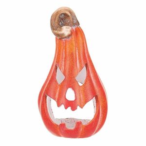 Decorațiuni de toamnă Dovleac pentru ceai/lumânareLED, 11 x 12 x 21 cm, ceramică imagine