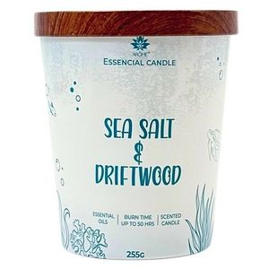 Lumânare Arome în sticlă cu capac metalic 255gSea salt & Driftwood, albastru imagine