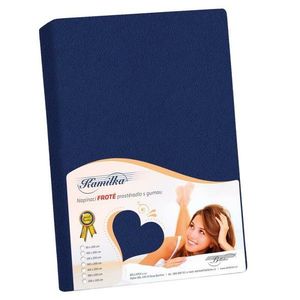 Bellatex Cearșaf din bumbac, albastru marin, 90 x200 cm, albastru închis, 90 x 200 cm imagine