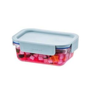 LOCKnLOCK Cutie din sticlă dreptunghiulară CLEAR, 380 ml, mentă, 380 ml imagine