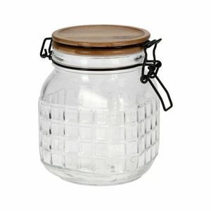 Doză din sticlă EH, cu capac din bambus, 1, 1 l imagine