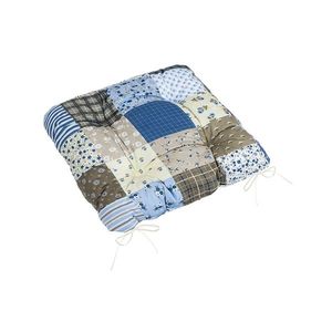 Bellatex Perna Adéla matlasată Patchwork albastră, 40 x 40 cm imagine