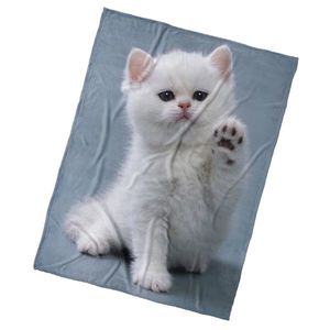 Pătură pentru copii BedTex Pisica Lăbuță, 150 x200 cm imagine