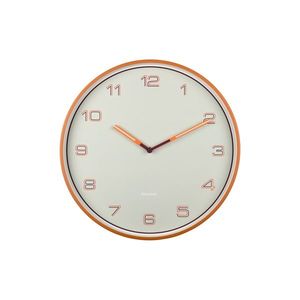 Karlsson 6013OR ceas de perete design, portocaliu, diametru 40 cm, portocaliu imagine