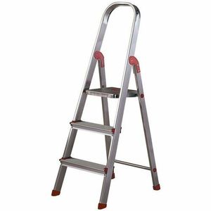 Scară din aluminiu pentru uz profesional Rolser Unica, 3 trepte, 3 trepte imagine