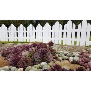 Gard de grădină Home alb 2, 3 m imagine