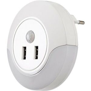 Lampă de veghe cu LED Rabalux 76012 Dembo, alb imagine