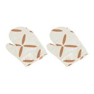 Mănușă de bucătărie Bellatex Cruci maro, 28 x 18 cm, 2 buc imagine