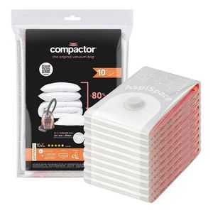 Set de saci de depozitare pentru vidat CompactorAspispace L 120 litri, 80 x 100 cm, 10 buc. imagine