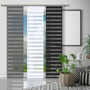 Perete japonez Zi și noapte negru, 50 x 240 cm imagine