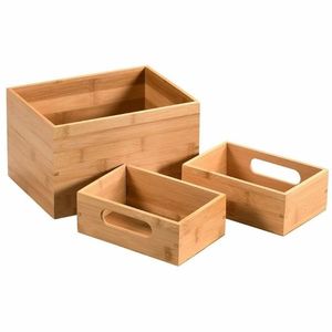 Set de cutii din bambus Kesper 58194 3 buc imagine