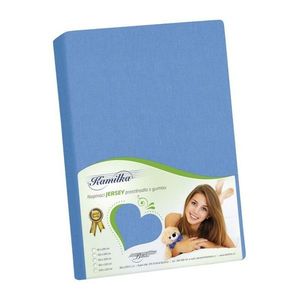 Bellatex Jersey cearșaf albastru, 180 x 200 cm, albastru imagine