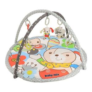 Baby Mix Păturică de joacă Câine și fluture, 90 x60 cm imagine