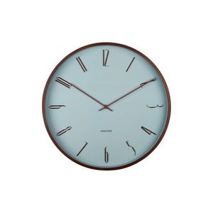 Karlsson 6014BL ceas de perete design, albastru, diametru 40 cm, albastru imagine
