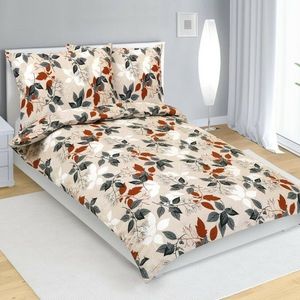 Lenjerie de pat Bellatex Frunze de toamnă creponată, 140 x 220 cm, 70 x 90 cm, 140 x 220 cm, 70 x 90 cm imagine