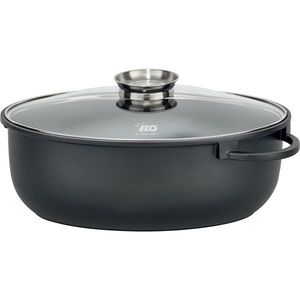 Elo 80038 Tigaie cu capac din sticlă și mâneraromat Alucast 38 x 25 cm imagine