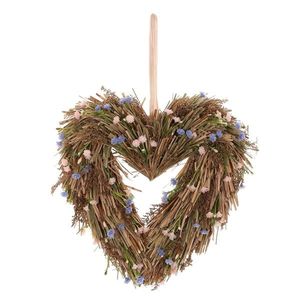 Decorațiune suspendată Inimă din lavandă uscată, 24 x 24 x 6 cm imagine