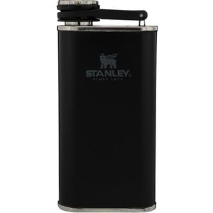 Stanley Placatka Easy-Fill Wide Mouth Flask 230 mlMatte Black Pebble, negru imagine