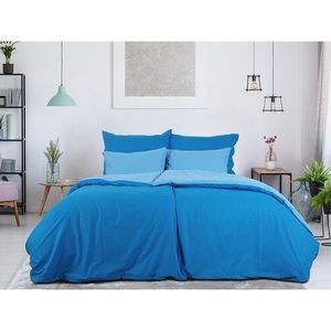 B.E.S. Petrovice Lenjerie de pat din bumbac Double face cobalt/albastru imagine