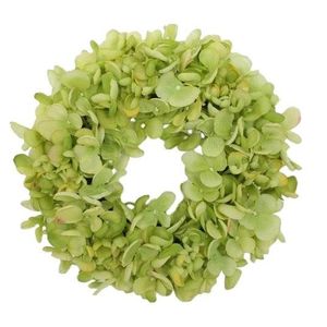 Coroniță artificială Hortensie, verde, diam. 24 cm, verde imagine