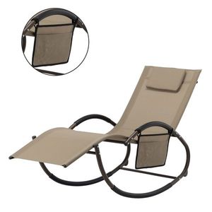 Scaun balansoar de grădină 161 x 60 x 80 cm, maro imagine