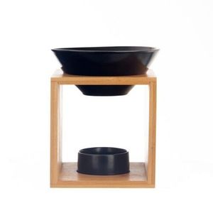 Aroma-lampă Orion porcțelan/bambus BLACK imagine