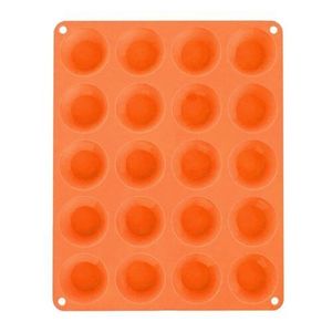 Foră 20 brioșe Orion, din silicon, portocaliu imagine