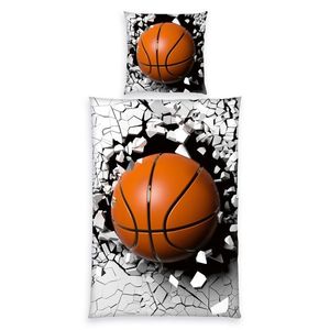 Lenjerie de pat din bumbac Herding Basketball, 135x 200 cm, 80 x 80 cm imagine