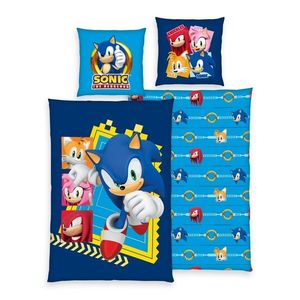 Lenjerie de pat din bumbac Herding Sonic, 135 x200 cm, 80 x 80 cm imagine