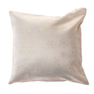 Husă de pernă de Crăciun impermeabilă Flori aurii, 40 x 40 cm imagine