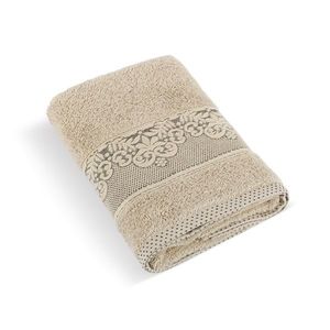 Prosop frotir Bellatex colecția Orchidea bej, 50 x 100 cm, bej, 50 x 100 cm imagine