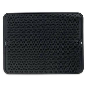 Tavă de scurgere Kela Rena, silicon, negru, 40 x30 x 0, 6 cm imagine