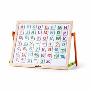 Tablă magnetică Woody, cu ABC de masă imagine