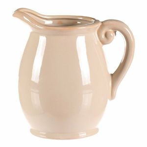 Vaza/cană crem, 13 x 14 x 17 cm, mică, 17 cm imagine